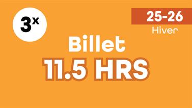 Image for: BILLET - JOURNÉE EXTRA 11.5 HRS - 3 JOURS